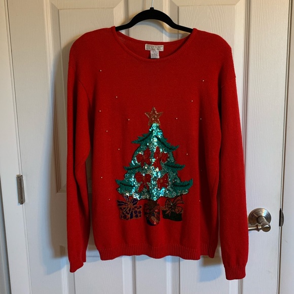 Sweaters - Sequined Ugly Christmas Sweater